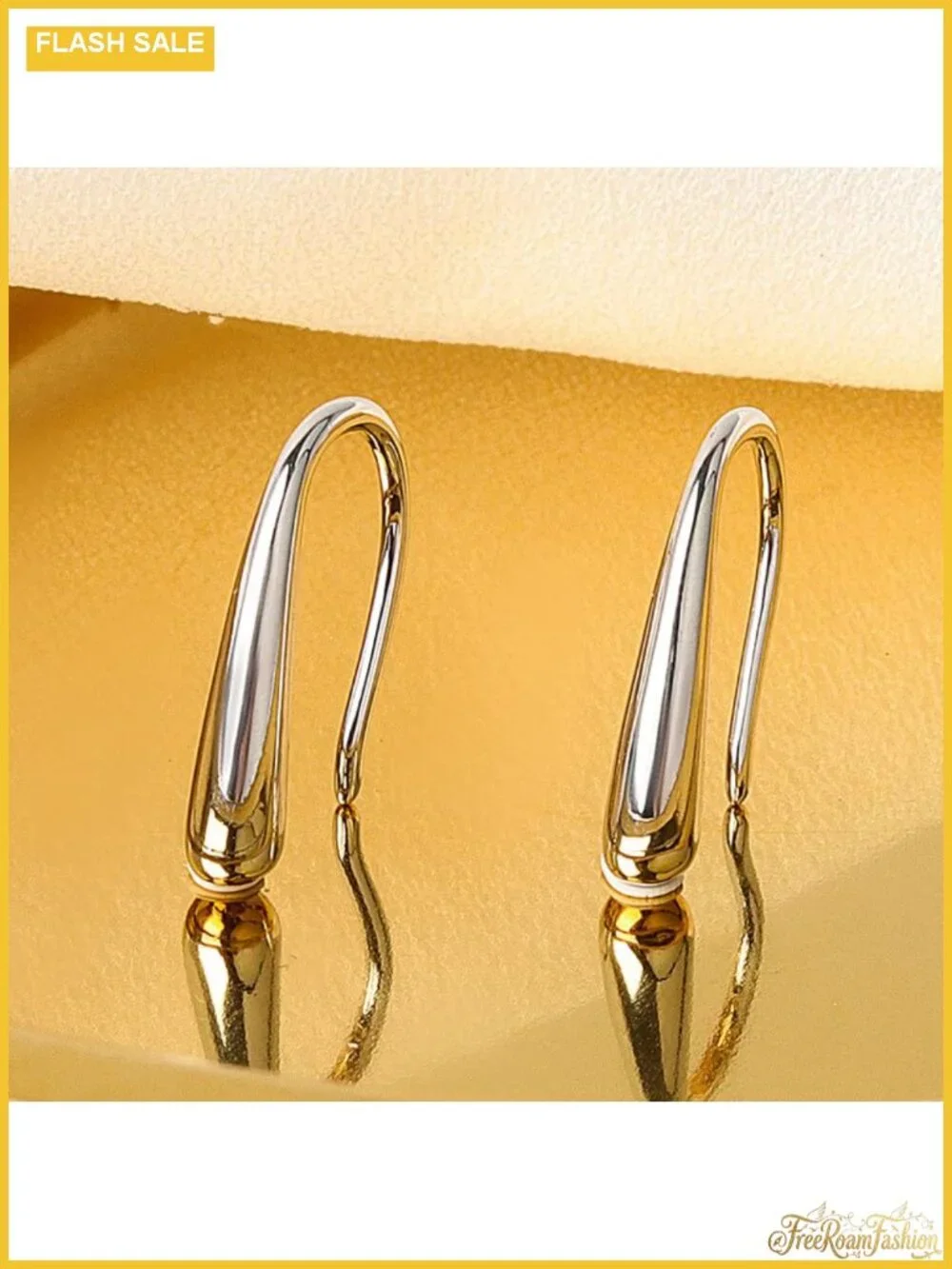 Teardrop Drop Dangle Earrings 14K White Gold Plated Sterling Silver